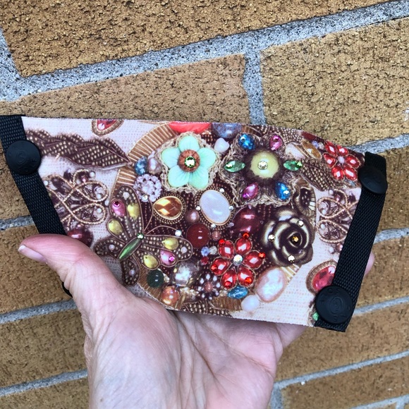 OneSole Interchangeable Mocha Sparkle tops crystals rhinestone pretty Shoe tops - Picture 7 of 12